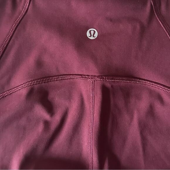 Lululemon Train Times Crop (17") Cherry Red - Picture 7 of 11
